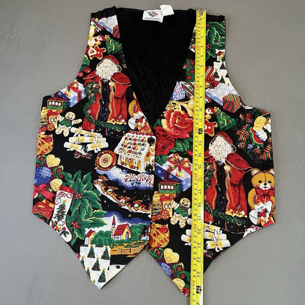 Vintage Nutcracker Brand Holiday Vest Unisex Christmas (Men M) (Women L) - Picture 5 of 5